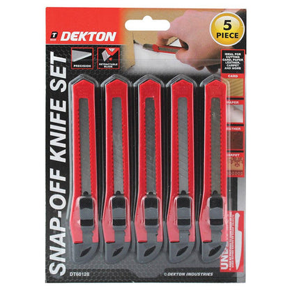 Snap-off Knife Set (5 pieces) - Dekton