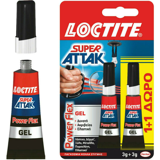 Loctite Super Attak PowerFlex Gel 1+1 (3g+3g)